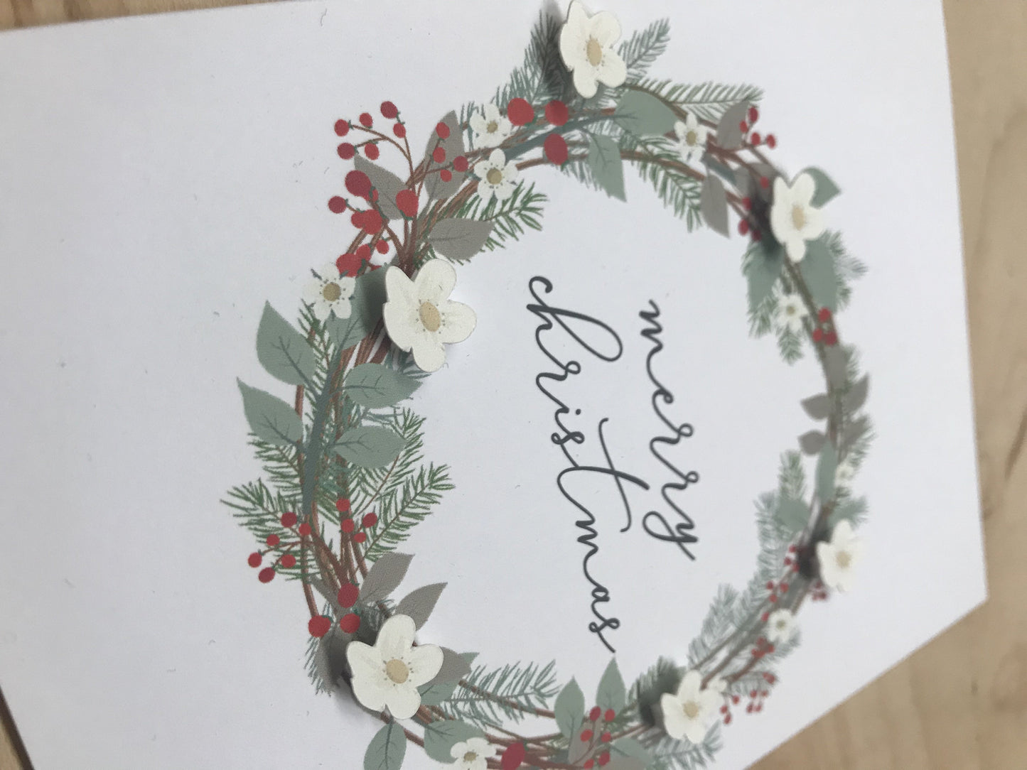MERRY CHRISTMAS WREATH | Boxed Set of 8