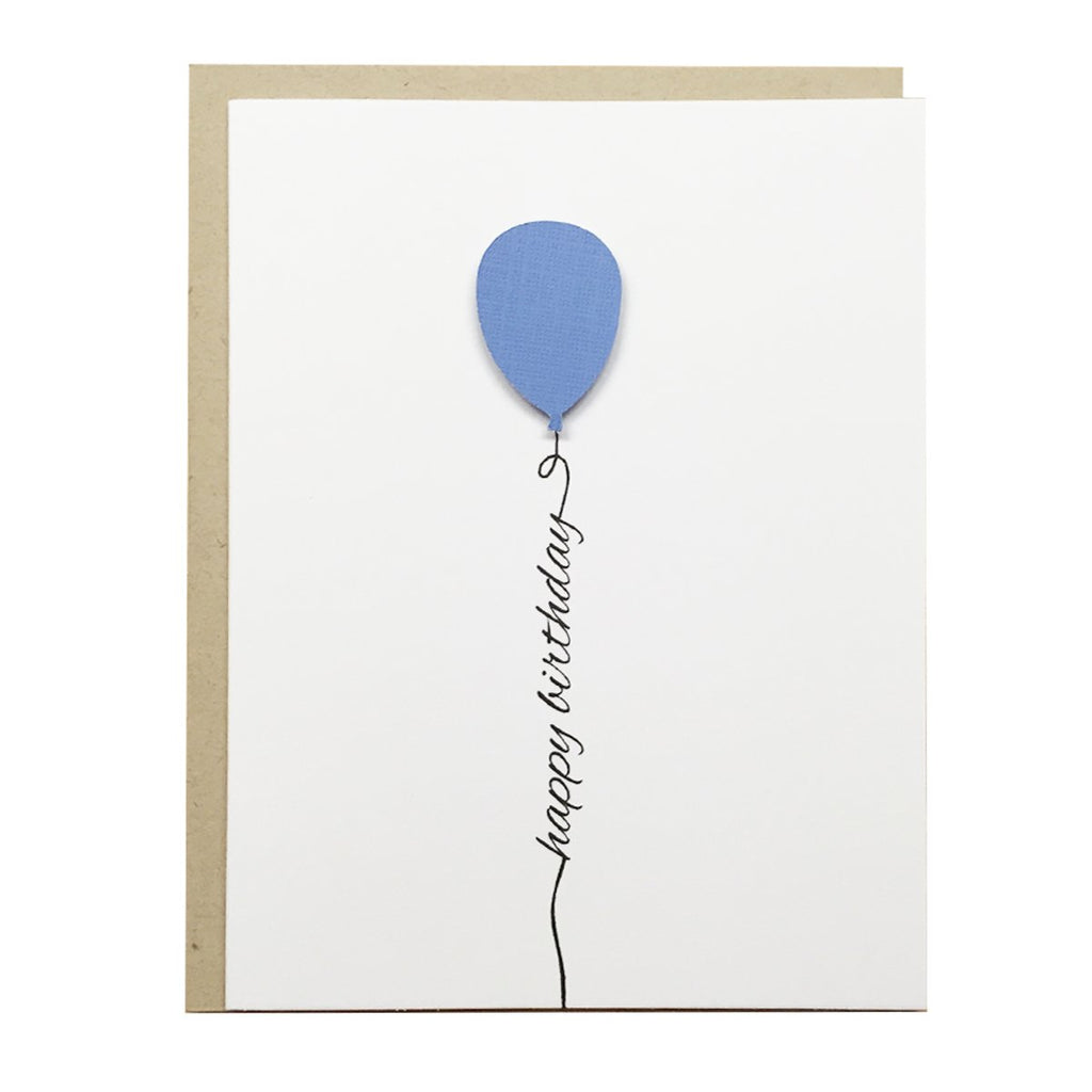 BLUE BALLOON HAPPY BIRTHDAY