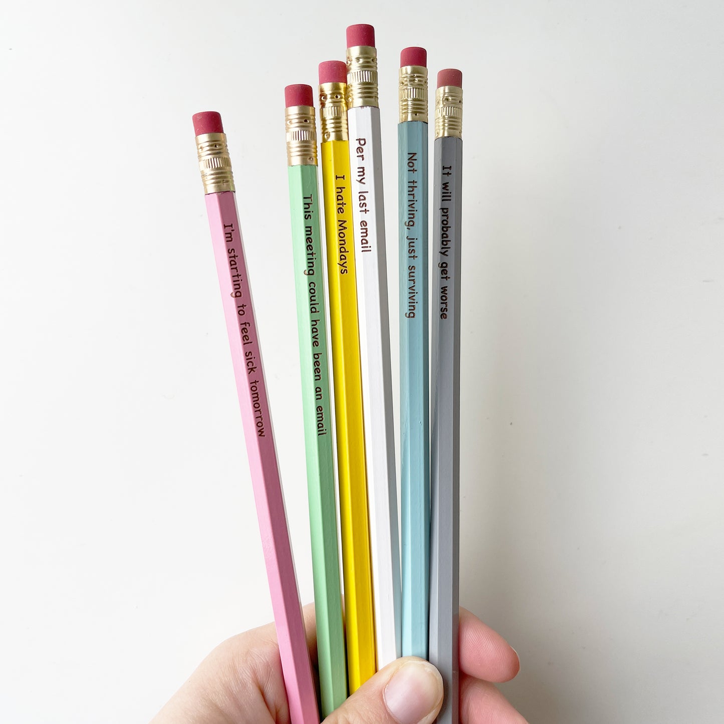 Funny Workplace Pencils | #2 Lead Pencil | Pack of 6