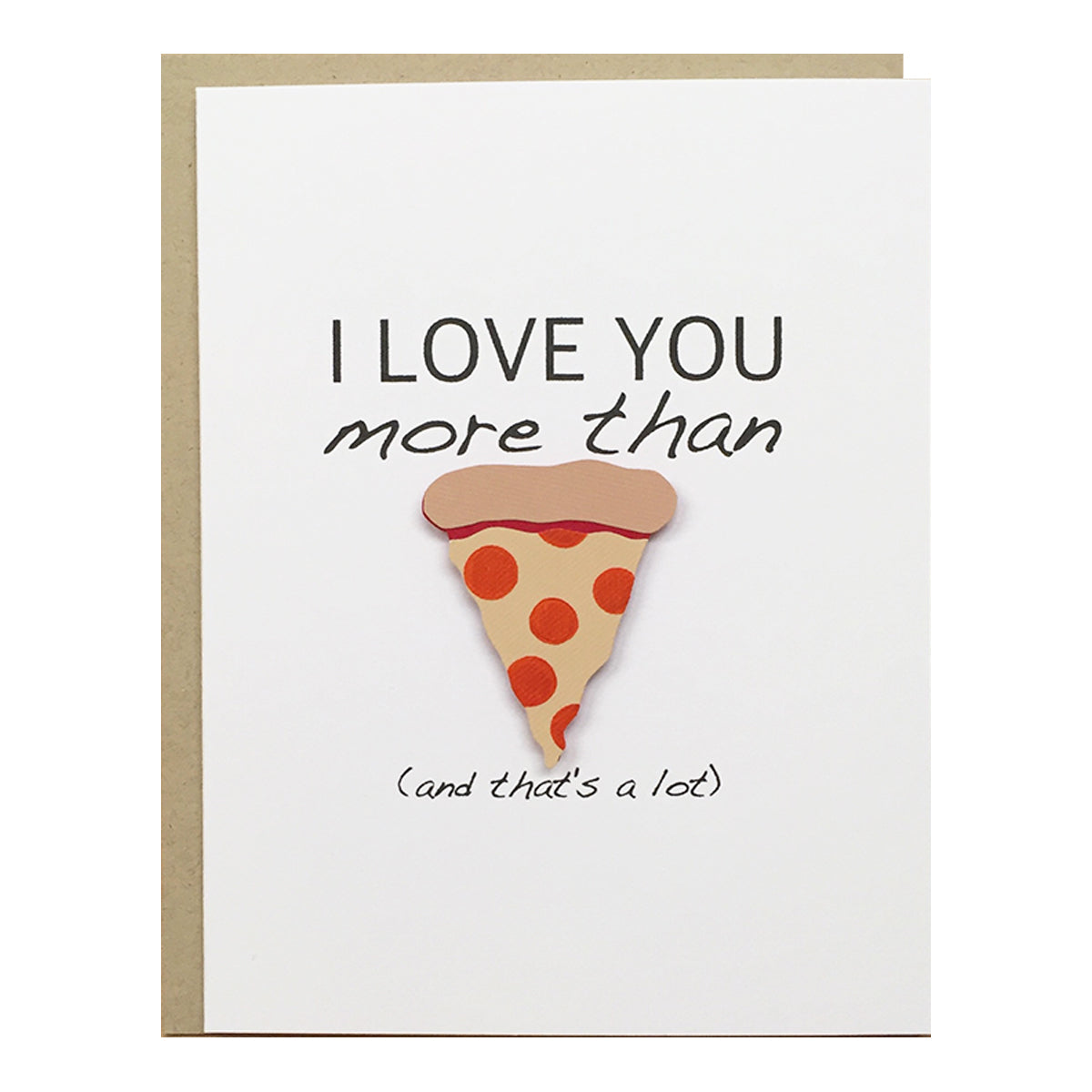 I LOVE YOU MORE THAN PIZZA