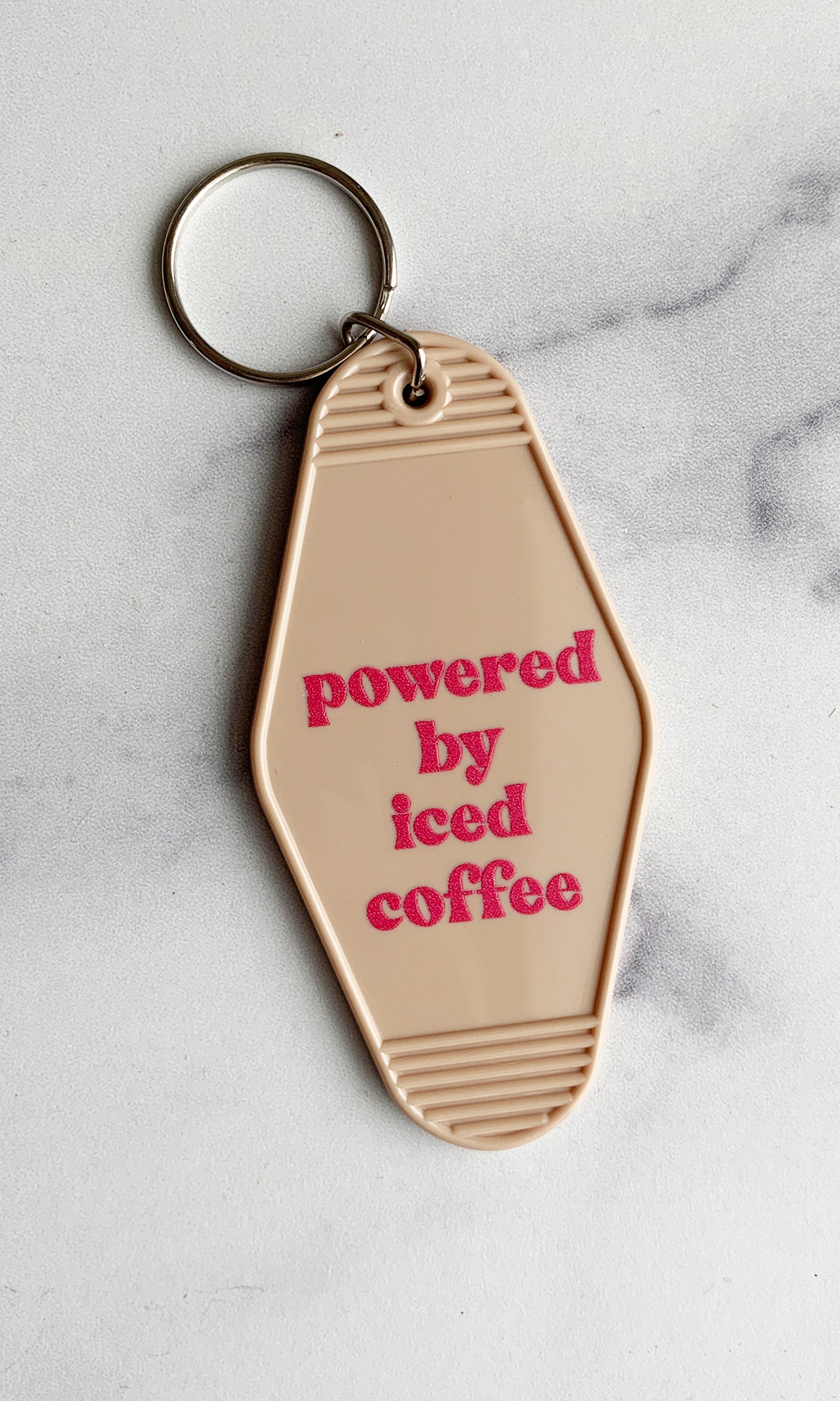 Powered by Iced Coffee | Keychain