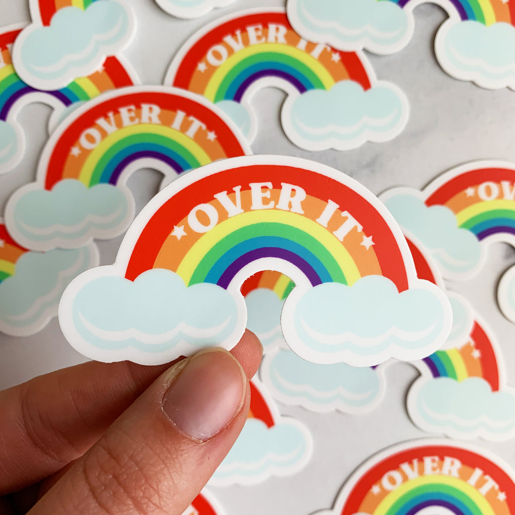 OVER IT STICKER