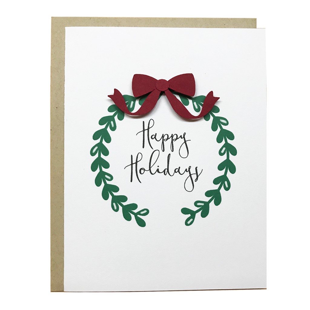 HAPPY HOLIDAYS WREATH