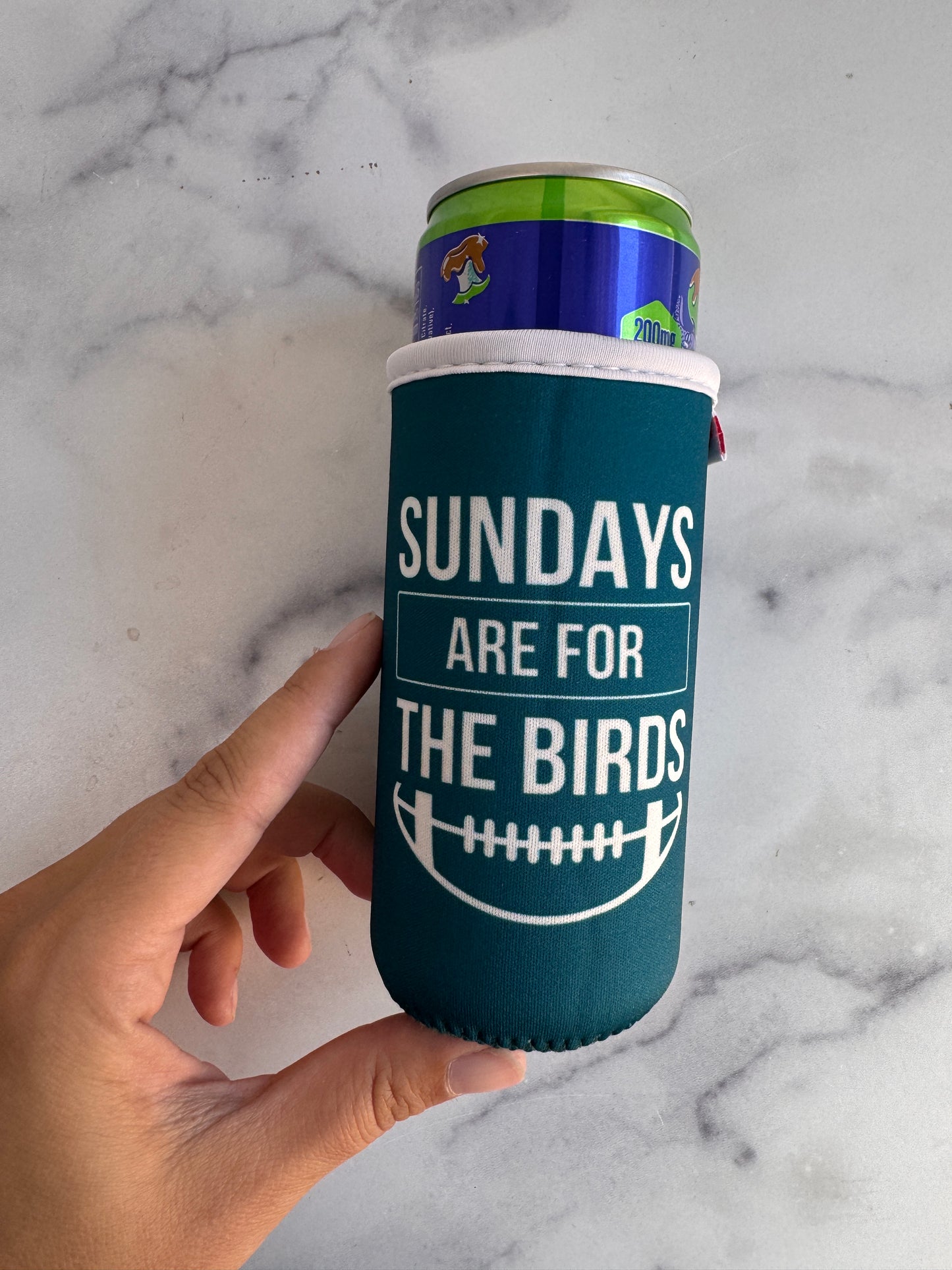 Birds Sundays Slim Can Sleeve