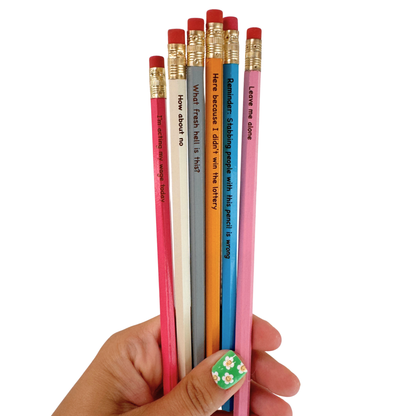 Funny Workplace 2.0 Pencils | Pack of 6