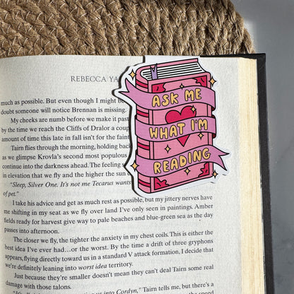 Ask Me What I'm Reading | Magnetic Bookmark