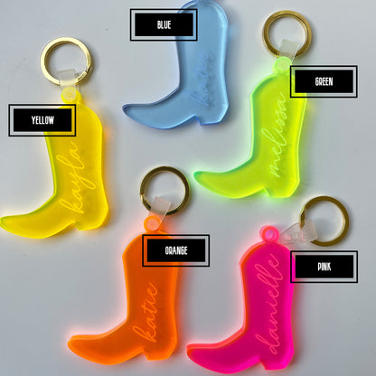 Cowboy Boot Keychain