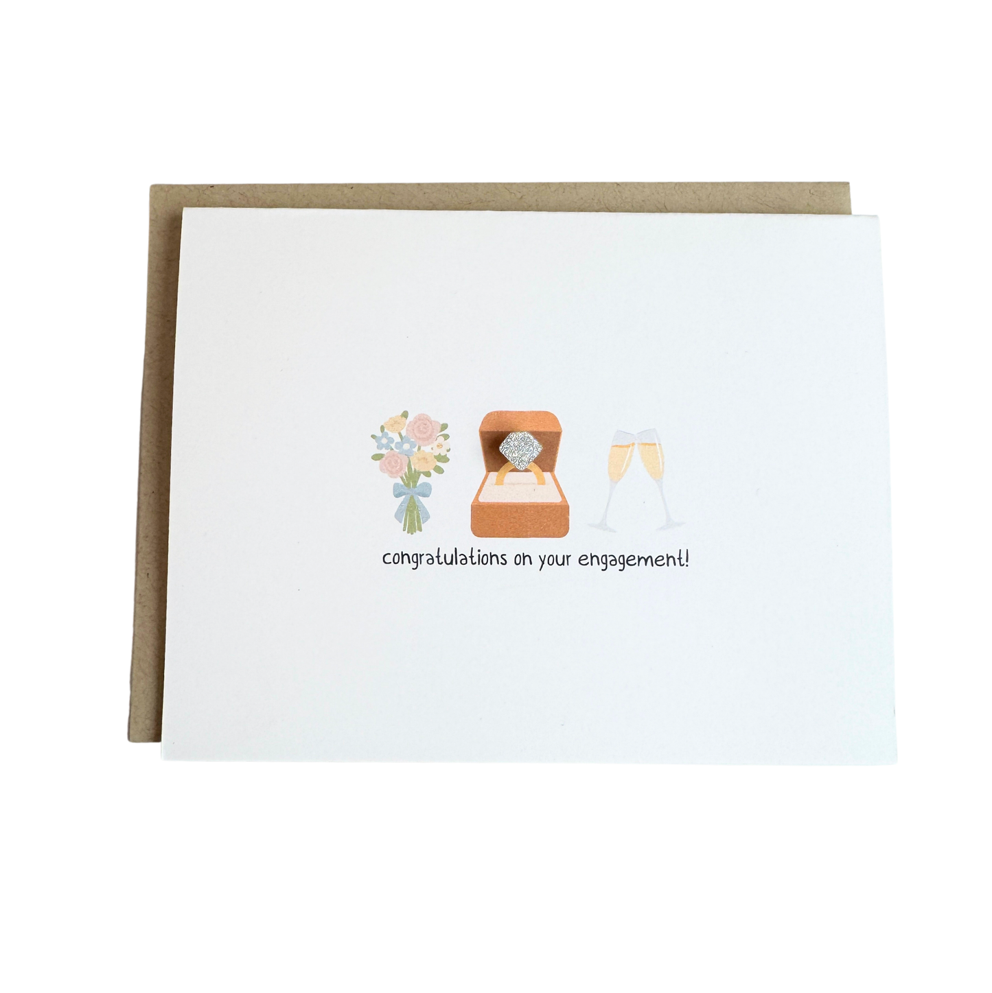 Engagement Congratulations Card | Handmade