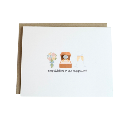 Engagement Congratulations Card | Handmade