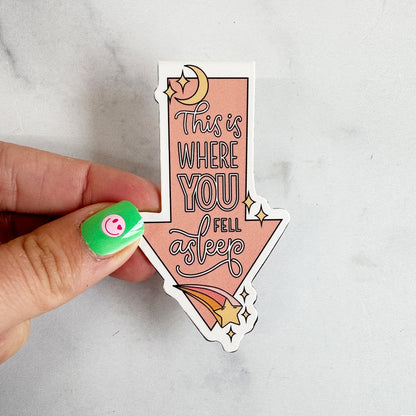 This Is Where You Fell Asleep | Magnetic Bookmark