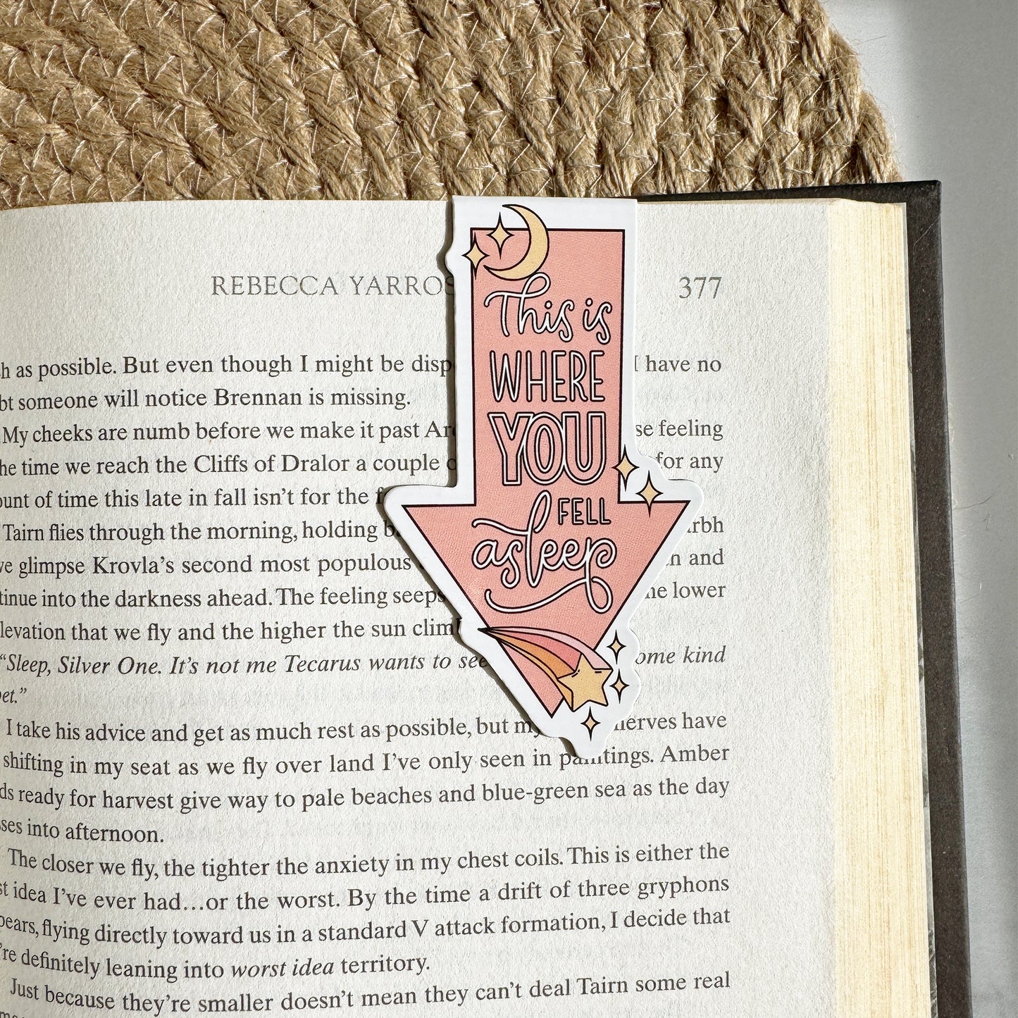 This Is Where You Fell Asleep | Magnetic Bookmark