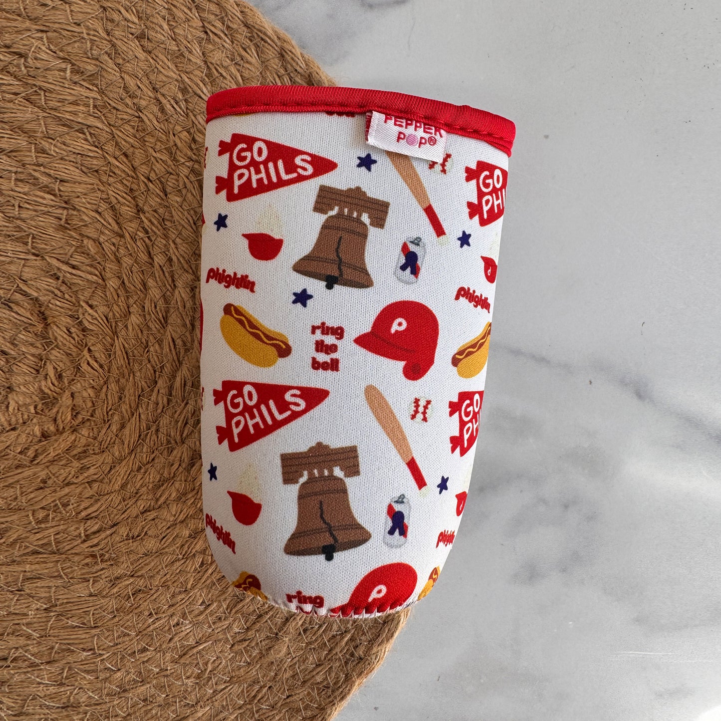 Phillies Inspired Slim Can Sleeve