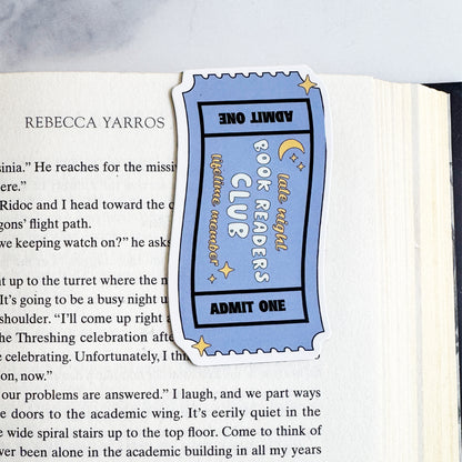 Late Night Book Reader Club | Magnetic Bookmark