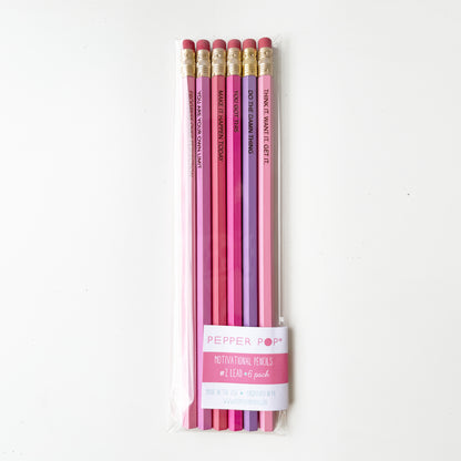 Motivational Quotes Pencils | Pack of 6