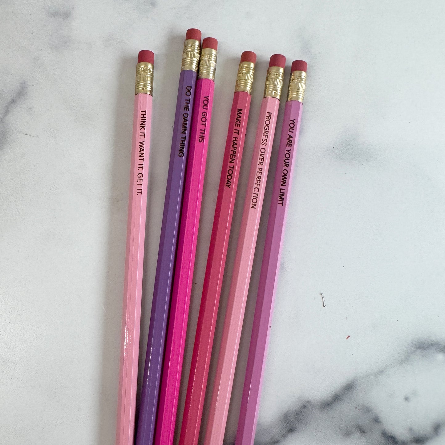 Motivational Quotes Pencils | Pack of 6