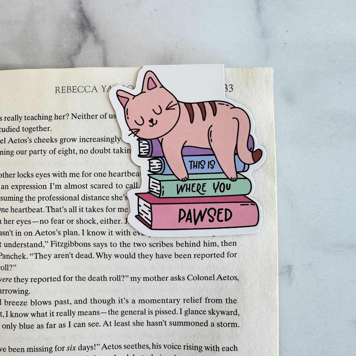 This is Where You Pawsed | Magnetic Bookmark