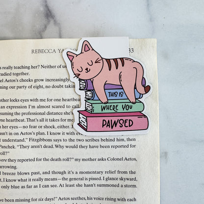 This is Where You Pawsed | Magnetic Bookmark