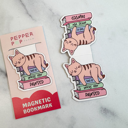 This is Where You Pawsed | Magnetic Bookmark