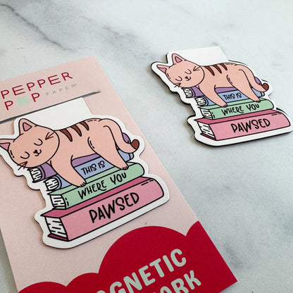 This is Where You Pawsed | Magnetic Bookmark