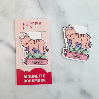 This is Where You Pawsed | Magnetic Bookmark