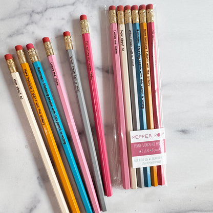 Funny Workplace 2.0 Pencils | Pack of 6