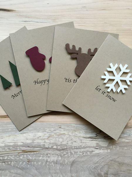 Rustic Holiday Card Set | Boxed Set of 8