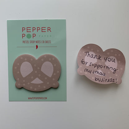 Pretzel Sticky Notes