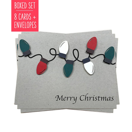 MERRY CHRISTMAS LIGHTS | Boxed Set of 8