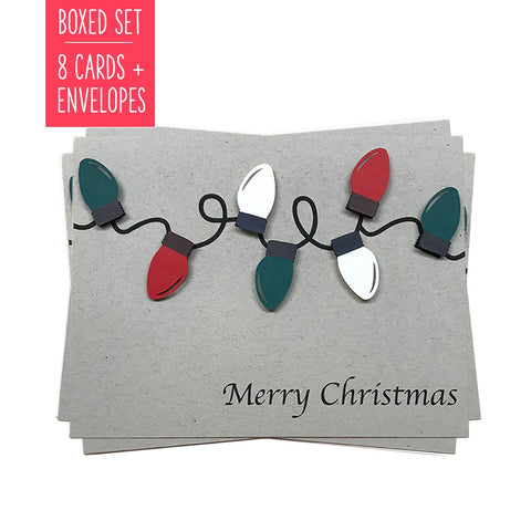 MERRY CHRISTMAS LIGHTS | Boxed Set of 8