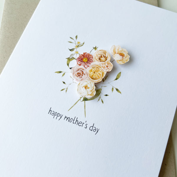 FLOWER BOUQUET MOTHER'S DAY CARD