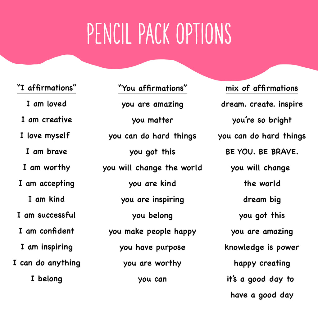 Positive Affirmation Flo Pencil Pouch