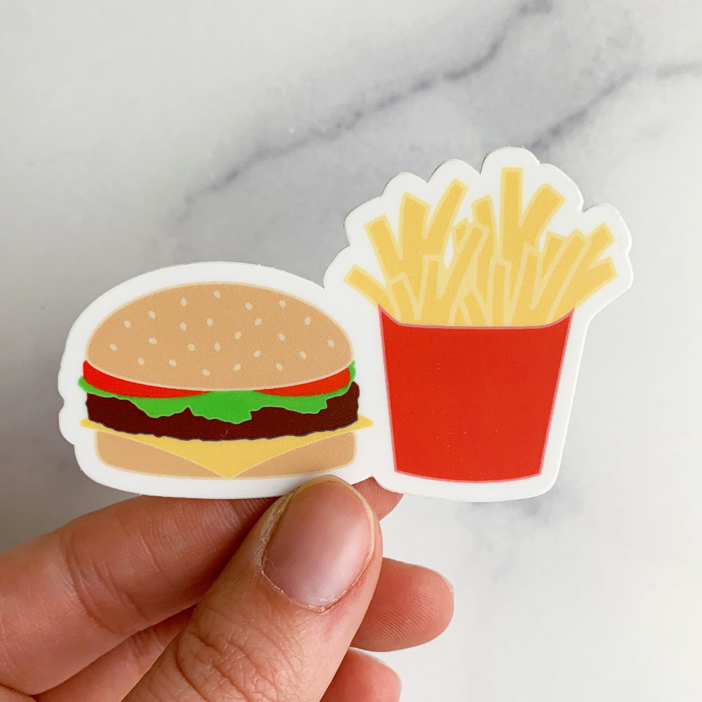 BURGER & FRIES STICKER | WHOLESALE
