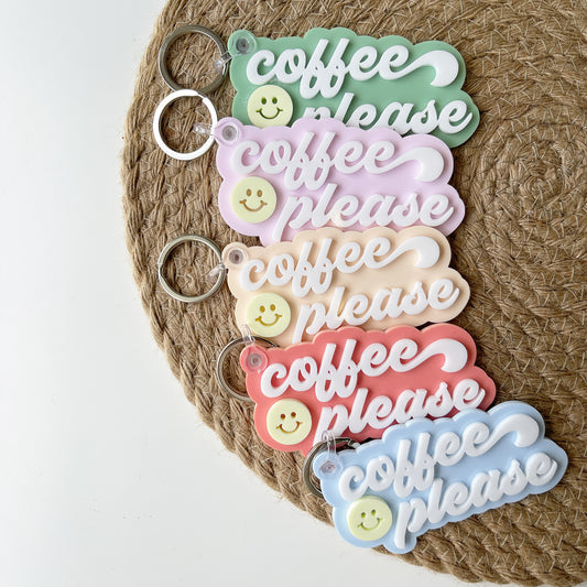 Coffee Please Keychain