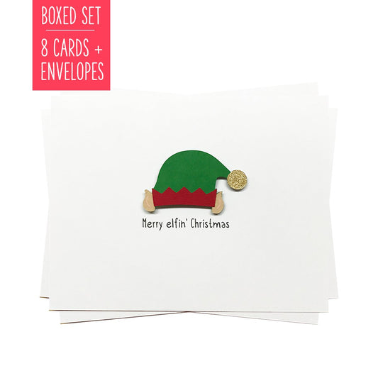 MERRY ELFIN' CHRISTMAS | Boxed Set of 8