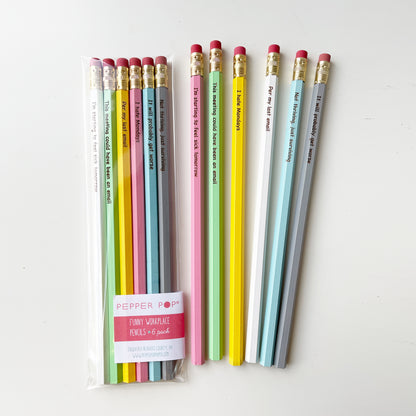 Funny Workplace Pencils | #2 Lead Pencil | Pack of 6