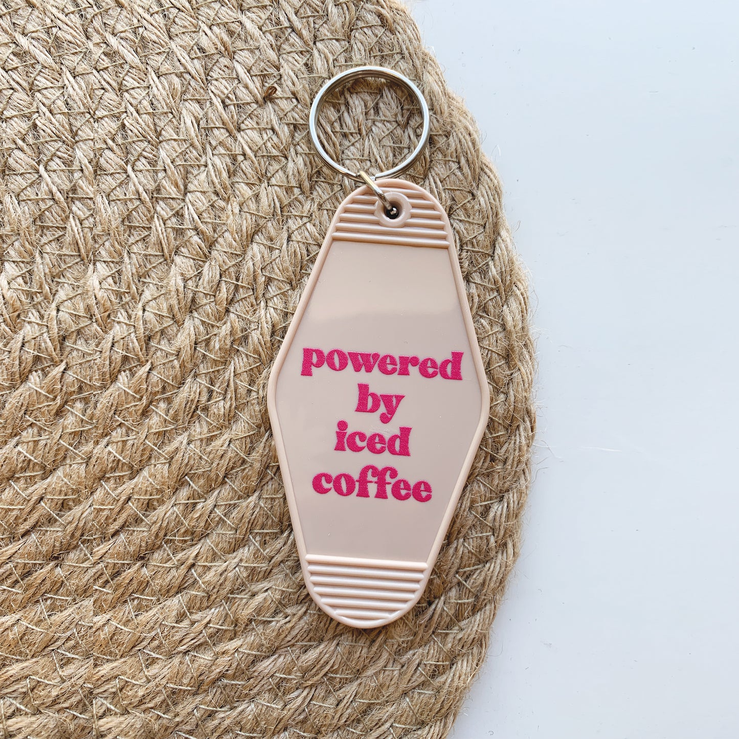 Powered by Iced Coffee | Keychain