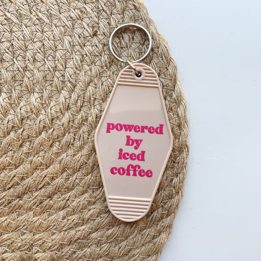 Powered by Iced Coffee | Keychain
