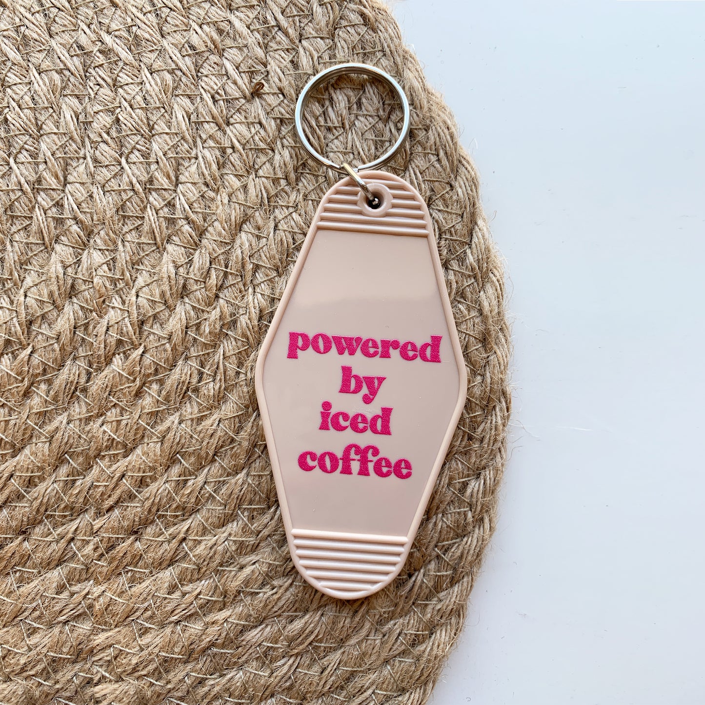 Powered by Iced Coffee | Keychain