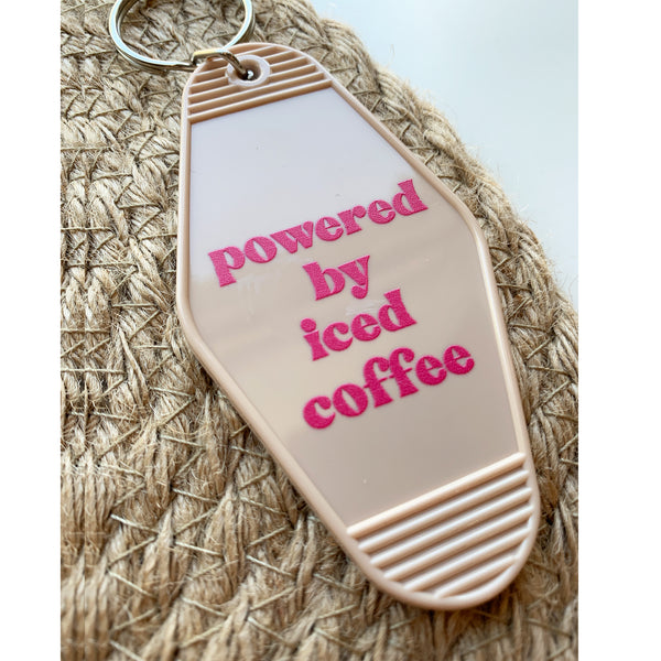Powered by Iced Coffee | Keychain