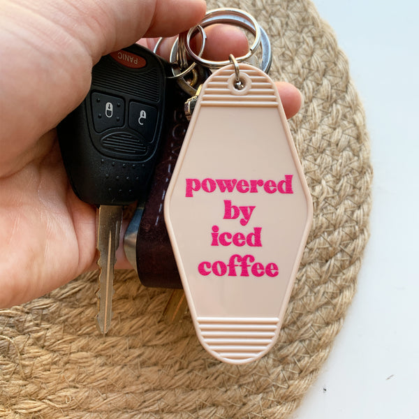 Powered by Iced Coffee | Keychain