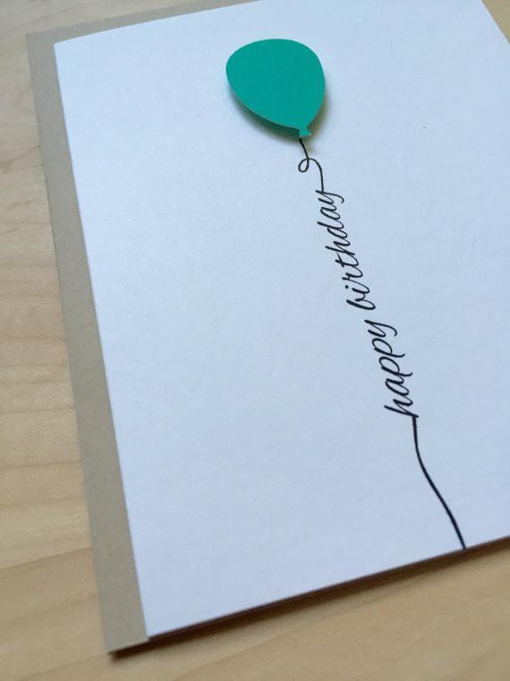 TEAL BALLOON HAPPY BIRTHDAY