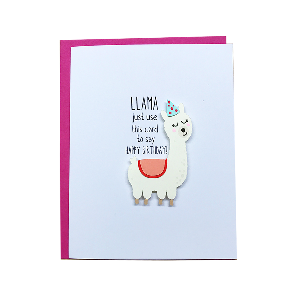 LLAMA BIRTHDAY CARD