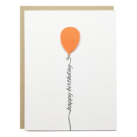 ORANGE BIRTHDAY BALLOON | WHOLESALE