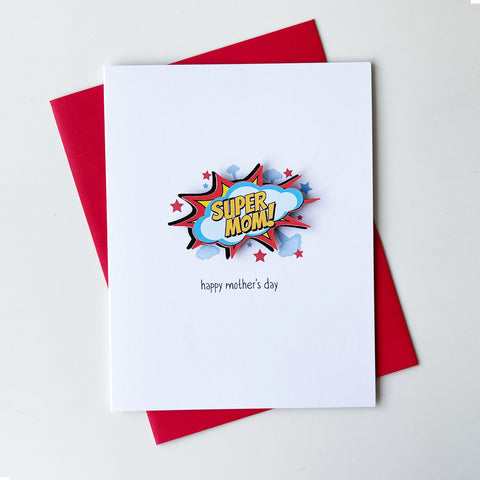 SUPER MOM MOTHER'S DAY CARD