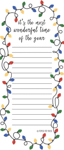 IT'S THE MOST WONDERFUL TIME CHRISTMAS LIST | Notepad