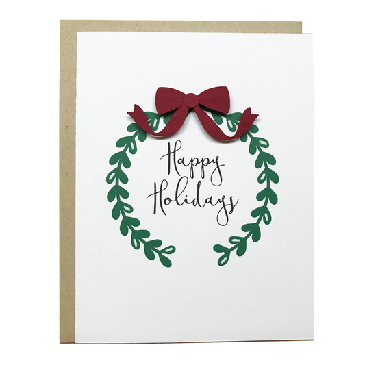 HAPPY HOLIDAYS WREATH