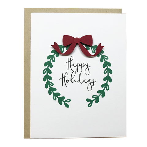 HAPPY HOLIDAYS WREATH | WHOLESALE