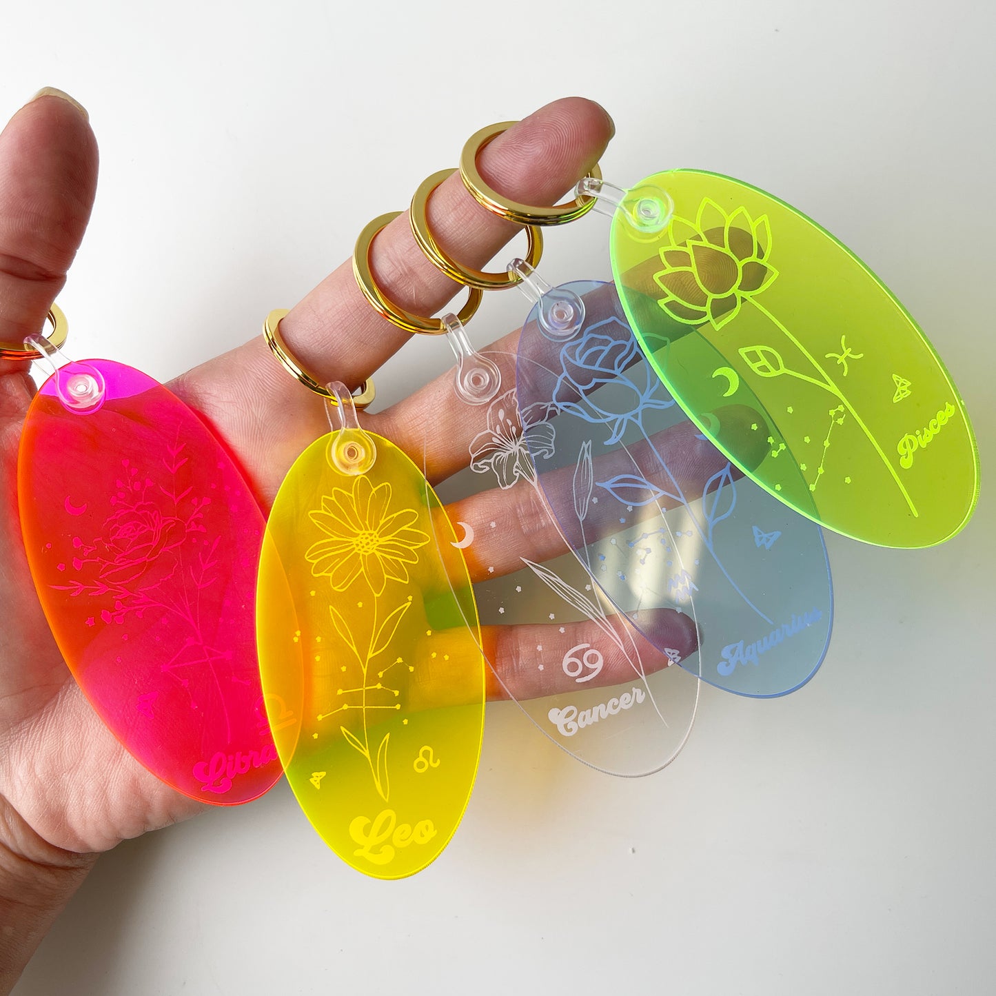 Zodiac Sign Keychain