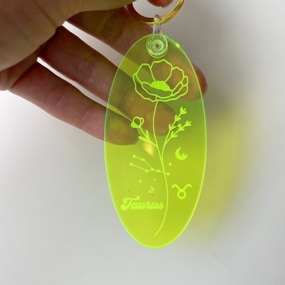 Zodiac Sign Keychain