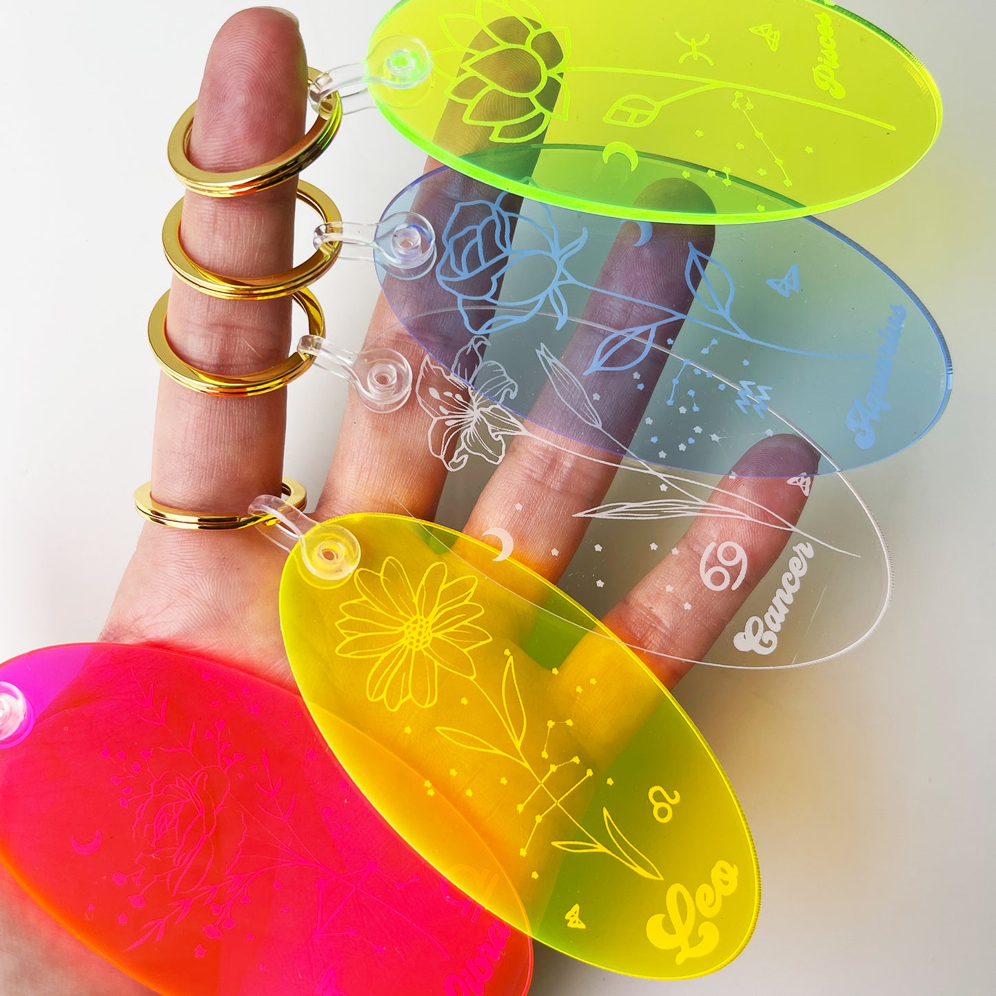 Zodiac Sign Keychain